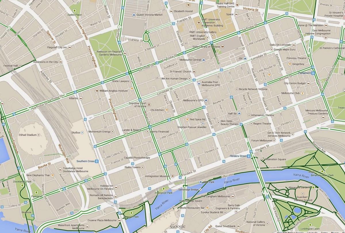 Melbourne cbd mapu