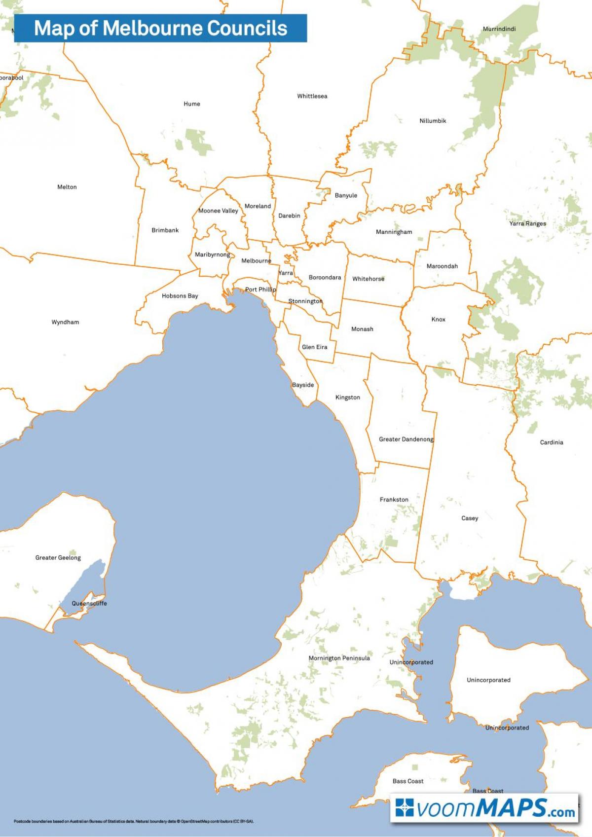 mapu Melbourne rád