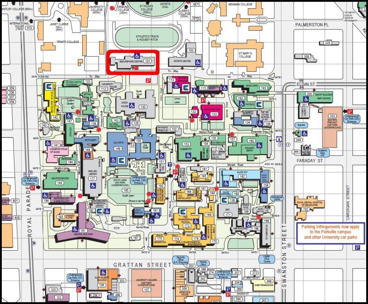 mapu Melbourne univerzita