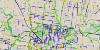 Cyklotrasy Melbourne mapu