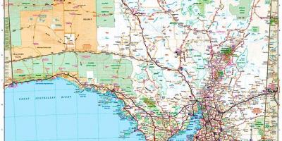 Mapa južnej Austrálie