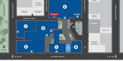 St Vincent ' s hospital Melbourne mapu