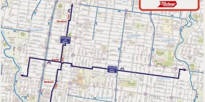 Mapu Melbourne bicykli zdieľať